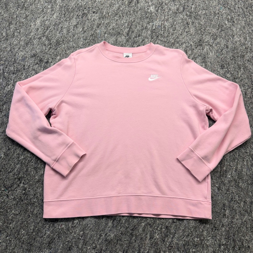 Nike‎ Sportswear Club Fleece Crewneck Sweatshirt Pink DQ5473-690 Large